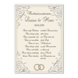Wetterstein zur Hochzeit - Schild A4 - Farbe: creme