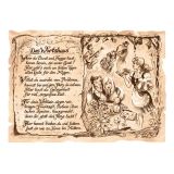 Zunftbild Wirtshaus auf Antikpapier im A4-Format