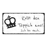 Blechschild shabby mit individuellem Wunschtext im Vintage Stil 20 x 10 cm weiß