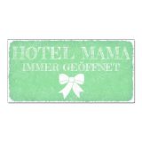 Aluschild im Vintage Look mit Wunschtext 300 x 150mm mint