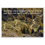 Schild mit Bibelvers "Befiehl dem Herrn deine Wege..." - viele Größen erhältlich