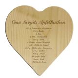 Schneidebrett aus Holz mit Gravur eines Wunschtextes Größe: 18x18x1 cm