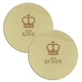 Schneidebrett His Queen und Her King 2-Set