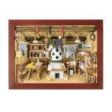 3D-Wandbild Berghütte