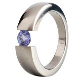 Spannring Titan mit Tansanit