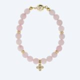 Charm-Armband Rosenquarz