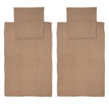 Teddy Bettwäsche 4tlg. taupe
