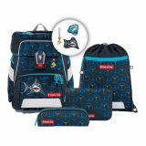 Schulranzen-Set SPACE SHINE Shark Dexter 5-teilig