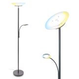 Briloner Suda LED Stehlampe, Lesearm, CCT, Dimmbar, Anthrazit