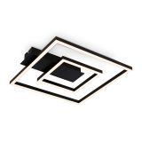 LED Deckenleuchte, 32 cm, 22W, 100lm, schwarz