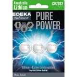 EDEKA zuhause Pure Power Lithium Knopfzelle CR2032 3ST
