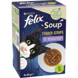 Felix Soup Tender Strips Rind/Huhn/Thunfisch 6x48G