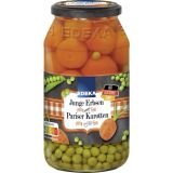 EDEKA Junge Erbsen mit Pariser Karotten extra fein 530G