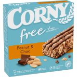 Corny Free Peanut & Choc 6ST 120G