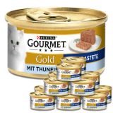 Purina Gourmet Gold Feine Pastete mit Thunfisch 12x85G