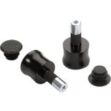 LSL Lenkerenden universal, schwarz, Paar