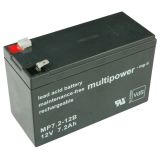 multipower MP7,2-12B 12V 7,2Ah Bleiakku mit VdS-Zertifizierung