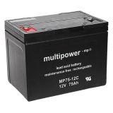 multipower MP75-12C 75Ah Bleiakku Zyklentyp
