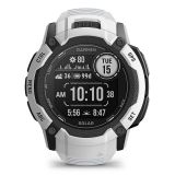 Garmin Instinct 2X Solar Steinweiss mit Silikonarmband Ref. 010-02805-04 - Outdoor GPS Smartwatch