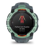 Garmin Instinct 3 AMOLED Twilight/NeoTropic mit Silikonarmband Ref. 010-03020-01 - Outdoor GPS Smartwatch