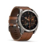 Garmin fenix® 8 AMOLED Saphir mit Lederarmband Ref. 010-02905-40 - Multisport GPS Smartwatch