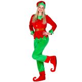 Frauenkostüm Weihnachtselfe - S