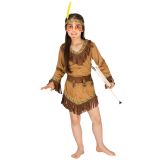 Mädchenkostüm Indianerin Shania - 116 (5-7 Jahre)