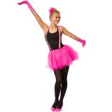 Tutu Tüllrock mit Hosenträger - pink, S/M