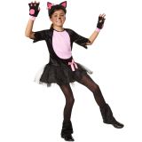 Mädchenkostüm Pinkes Samtpfötchen - 152 (11-12 Jahre)