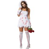 Frauenkostüm Sexy Zombiebraut - S