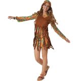 Frauenkostüm Rebellische Hippie Squaw - XL
