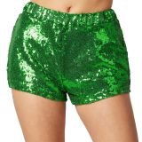 Pailletten-Shorts - grün, XXL
