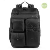 Piquadro Otello Rucksack RFID 43 cm - Black