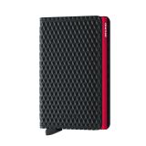 Secrid Wallets Slimwallet Cubic 10 cm - black-red
