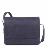 Piquadro Black Square Laptopkuriertasche 14  mit IPAD®-Fach oceanblau