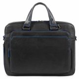 Piquadro Blue Square Special Kurzgrifflaptoptasche mit iPad 10,5 /9,7 -Fach schwarz