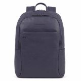Piquadro Black Square Großer Laptoprucksack 15,6  mit iPad®-Fach oceanblau