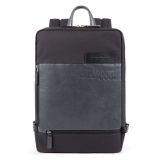 Piquadro Ade Großer Laptoprucksackaus recyceltem Stoff schwarz