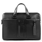 Piquadro Urban Kurzgrifflaptoptasche mit iPad 10,5 /iPad 9,7 -Fach Schwarz