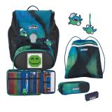 Scout Alpha Set Movie Star Schulranzen-Set 5-teilig Blue Pixel