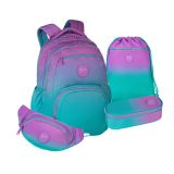 CoolPack Pick 17  4tlg.Set Rucksack Blueberry