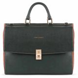 Piquadro DF Kurzgrifflaptoptasche 15,6  mit Anti-Stoss Schutz schwarz