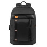 Piquadro PQ-Bios Laptoprucksack 15,6  und Flaschen-/Schirmtasche schwarz