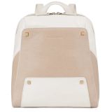 Piquadro Uhura Laptop-Rucksack 12  beige