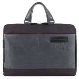 Piquadro Ade Laptoptasche 15,6  aus recyceltem Stoff, mit iPad®-Fach schwarz