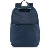 Piquadro Celion Rucksack mit herausnehmbarer PC-, iPad®Pro/iPad®mini-Hülle mit Orga-Fächern blau