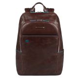 Piquadro Blue Square Kleiner Laptoprucksack 14  mit iPad®-Fach Mahagoni