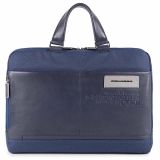 Piquadro Ade Laptoptasche 15,6  aus recyceltem Stoff, mit iPad®-Fach blau
