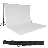 Fotohintergrund Komplettset 3x6m mit Tasche - weiß