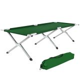 Feldbett aus Aluminium - grün